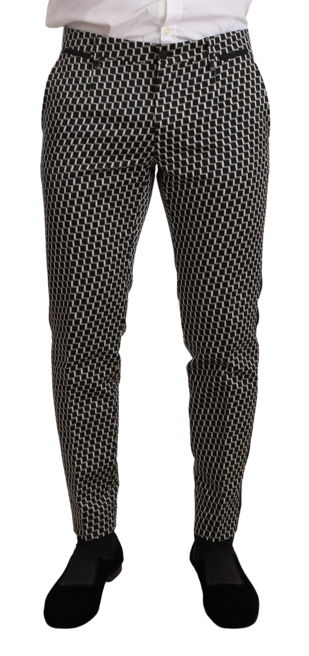 Dolce & Gabbana Black White Check 3 Piece Set MARTINI Suit