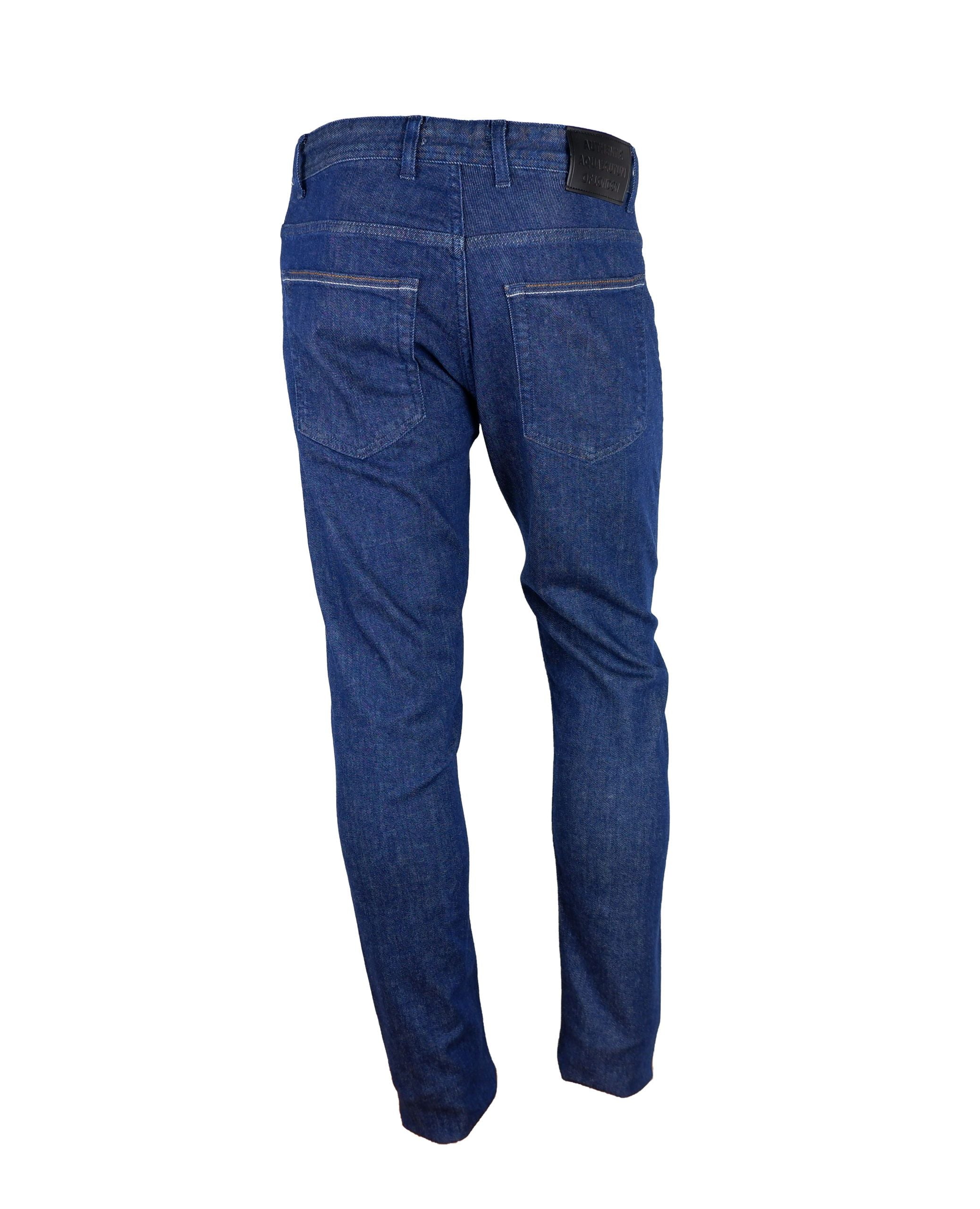 Aquascutum Blue Cotton Jeans Denim