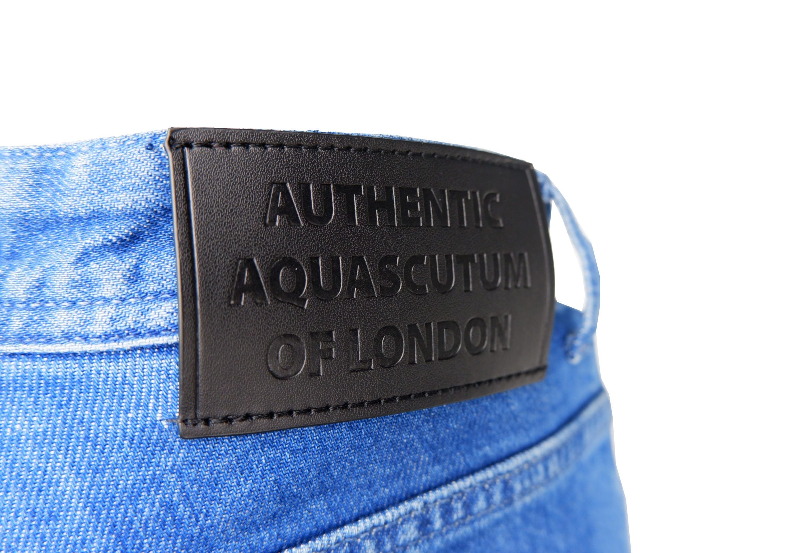 Aquascutum Blue Cotton Jeans Denim