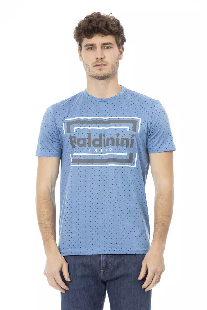 Baldinini Trend Light Blue Cotton T-Shirt