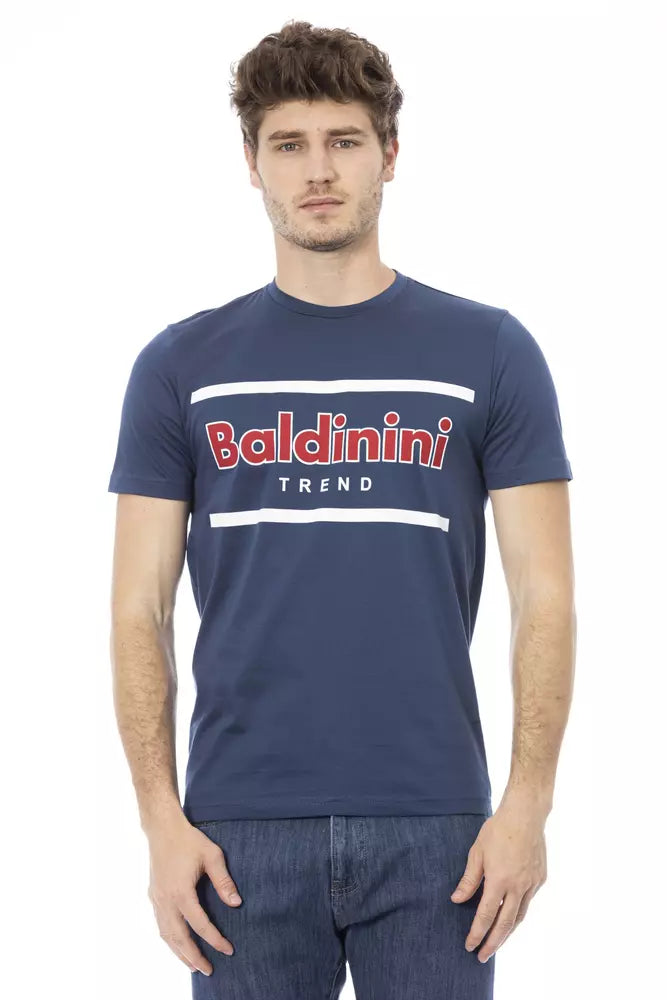 Baldinini Trend Blue Cotton T-Shirt
