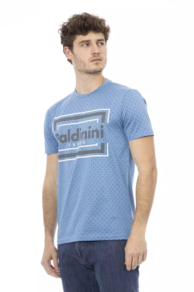 Baldinini Trend Light Blue Cotton T-Shirt