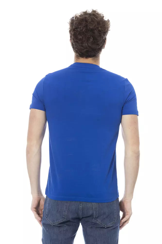 Baldinini Trend Blue Cotton T-Shirt