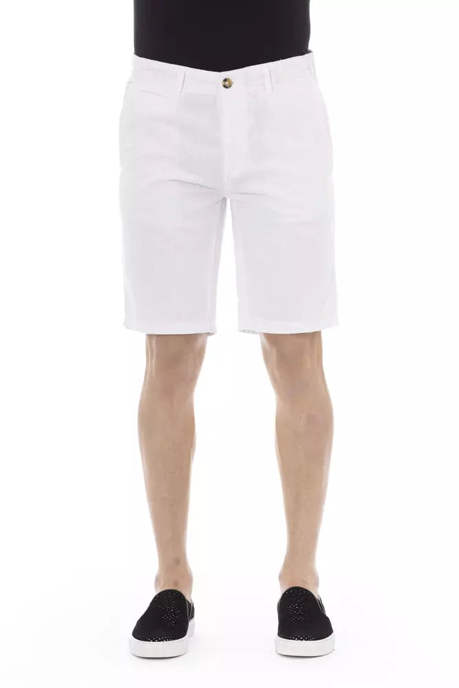 Baldinini Trend White Cotton Short