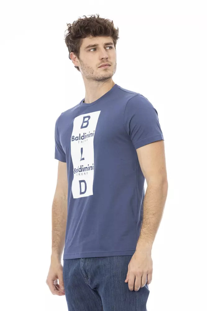 Baldinini Trend Blue Cotton T-Shirt