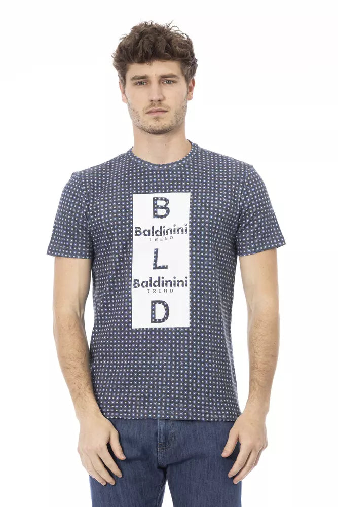 Baldinini Trend Gray Cotton T-Shirt
