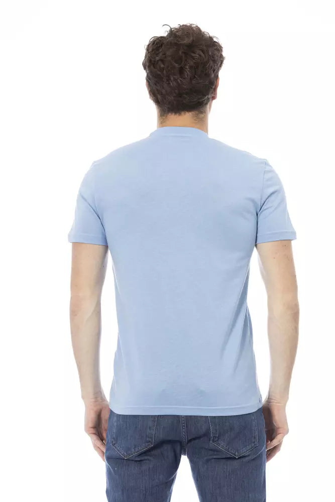 Baldinini Trend Light Blue Cotton T-Shirt