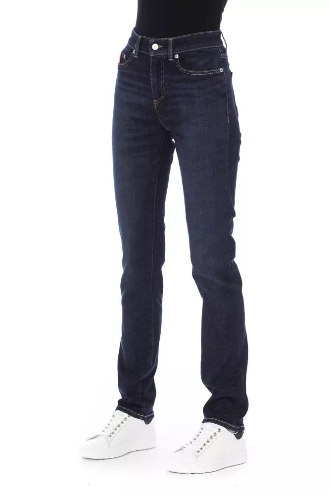 Baldinini Trend Blue Cotton Jeans Denim