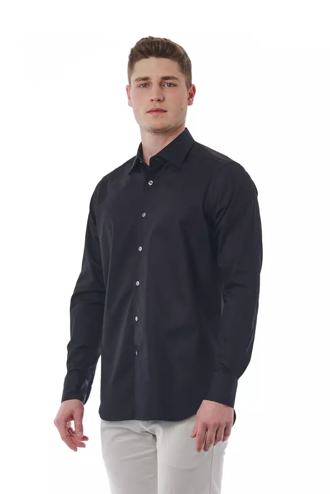 Bagutta Black Cotton Shirt