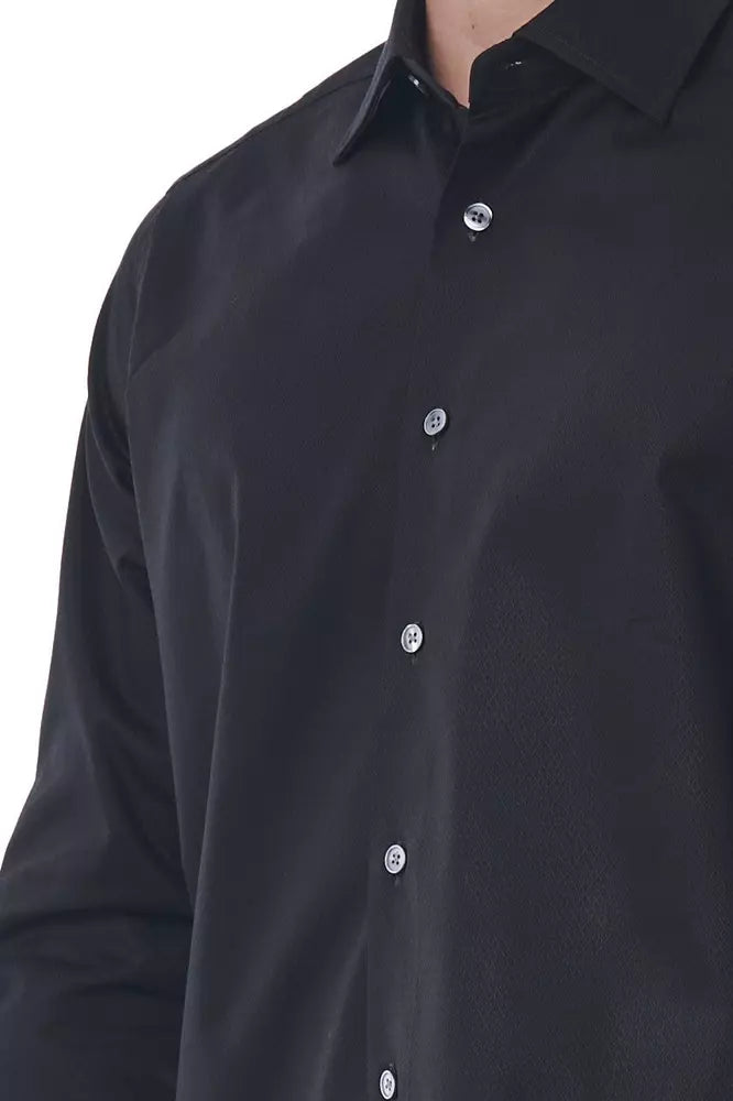 Bagutta Black Cotton Shirt