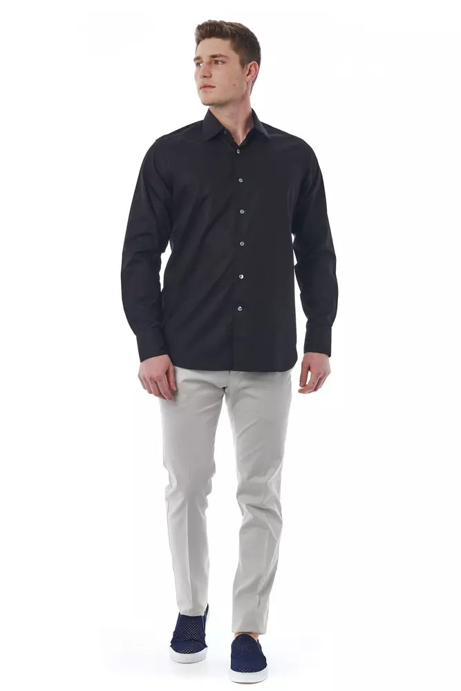 Bagutta Black Cotton Shirt