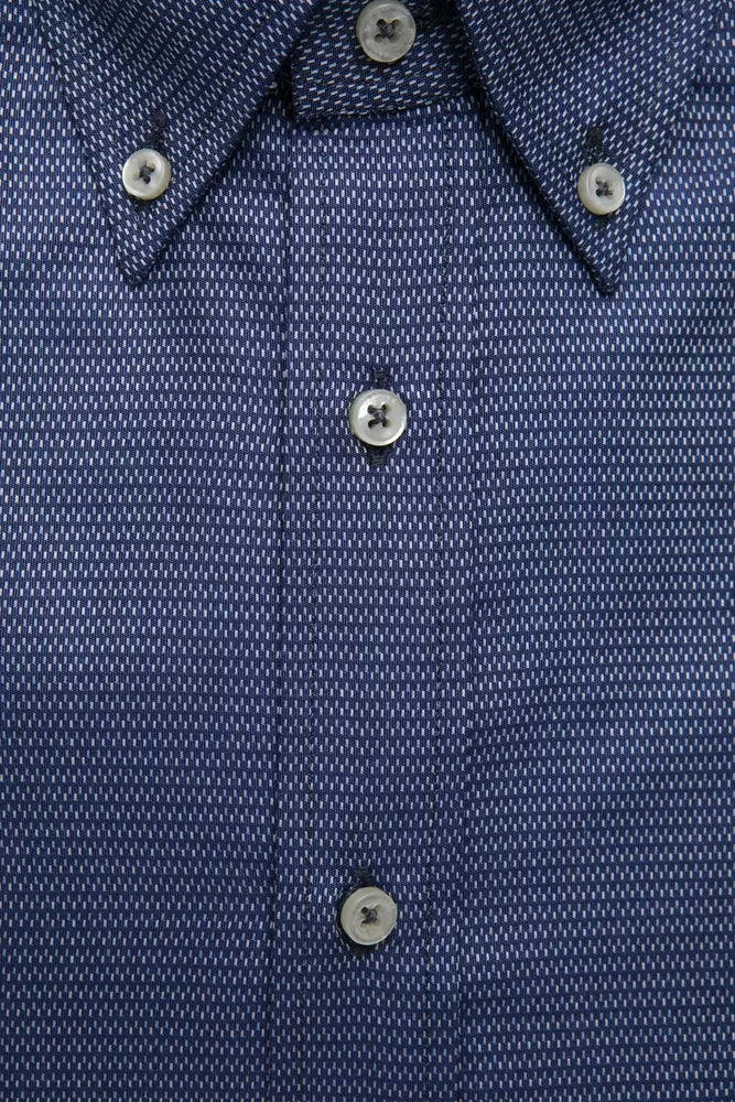 Robert Friedman Blue Cotton Men's Shirt