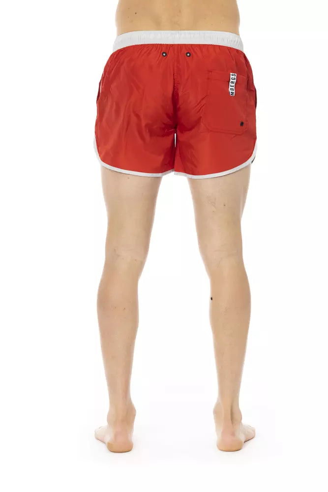 Bikkembergs Red Polyester Swimwear