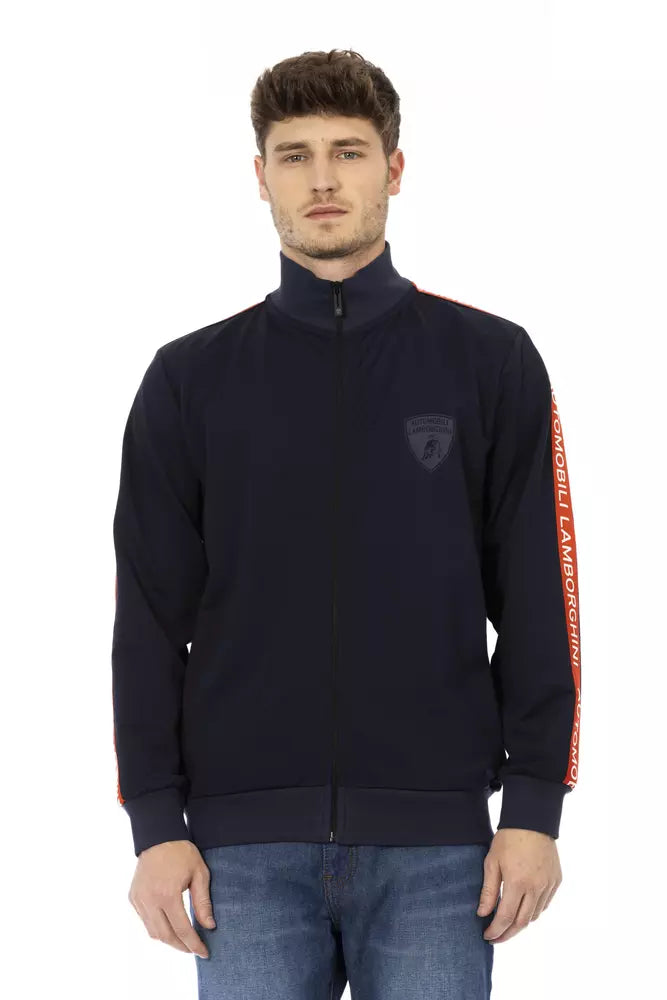 Automobili Lamborghini Blue Polyester Sweater