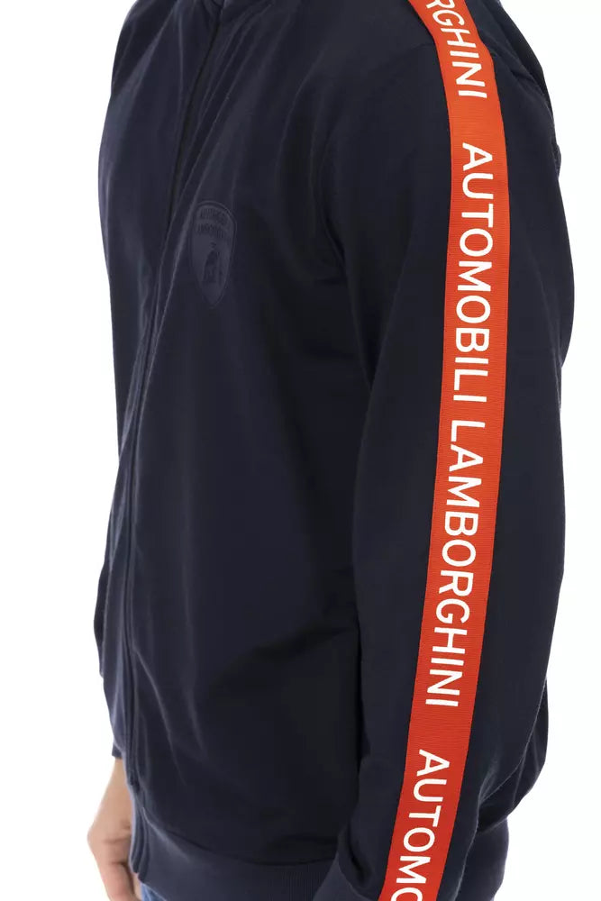 Automobili Lamborghini Blue Polyester Sweater
