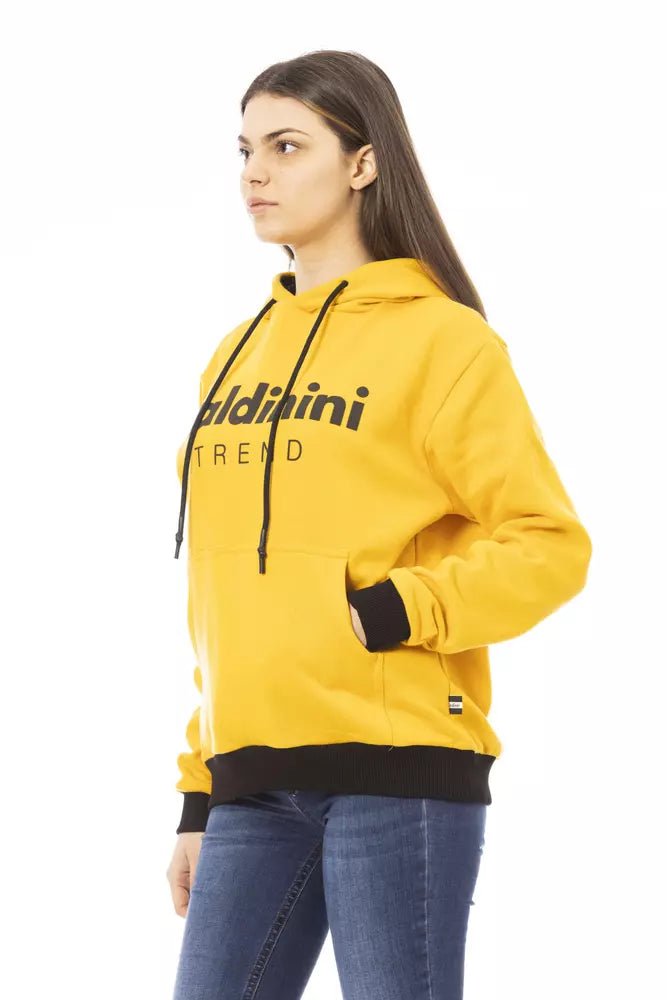 Baldinini Trend Yellow Cotton Sweatshirt