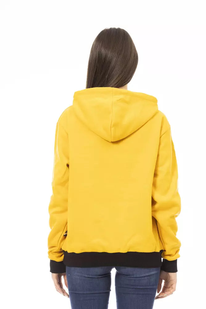 Baldinini Trend Yellow Cotton Sweatshirt
