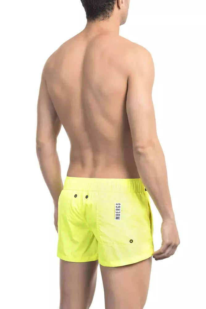 Bikkembergs Yellow Polyamide Swimwear
