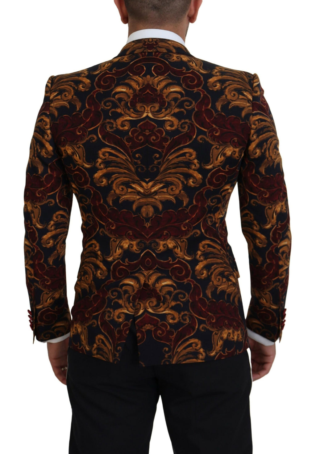 Dolce & Gabbana Multicolor Floral Single Breasted Martini Blazer