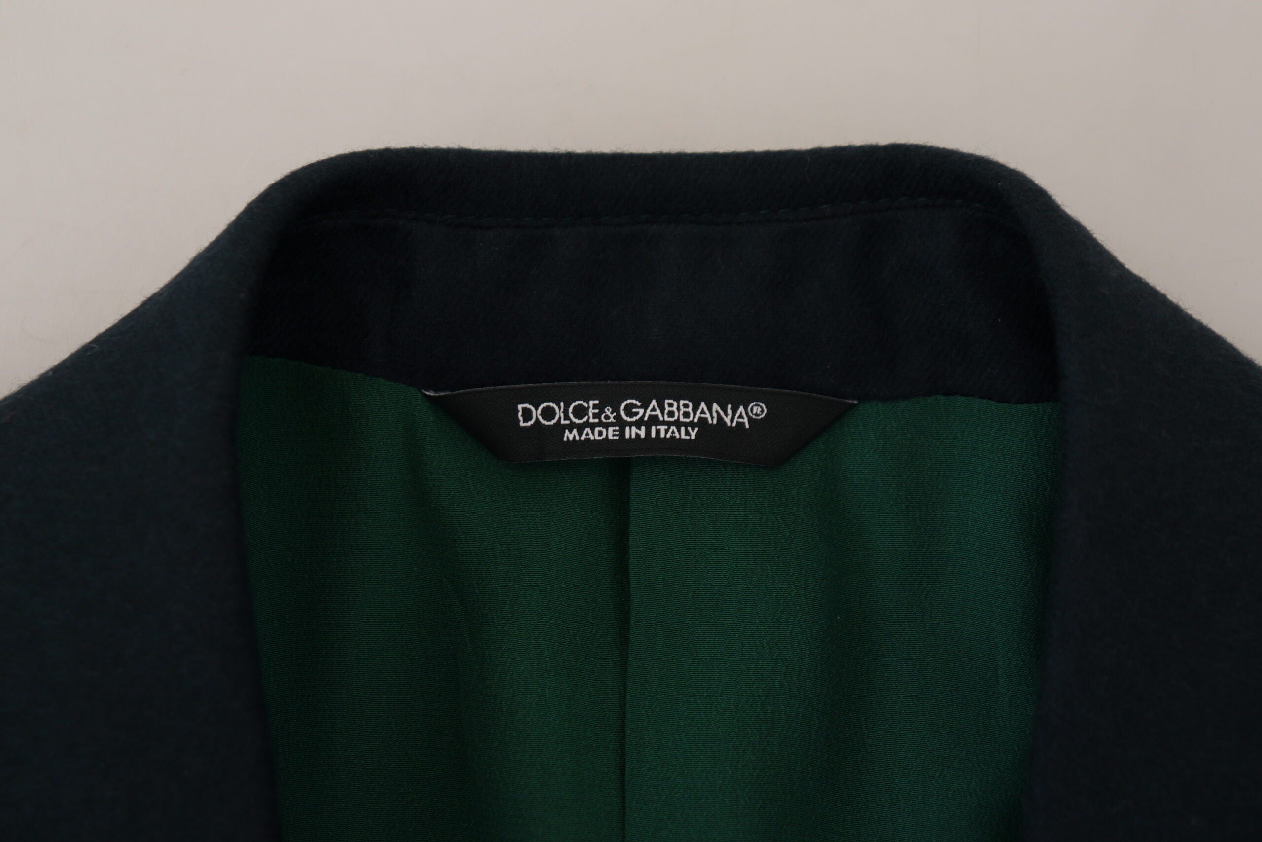 Dolce & Gabbana Blue Double Breasted Formal Coat Blazer