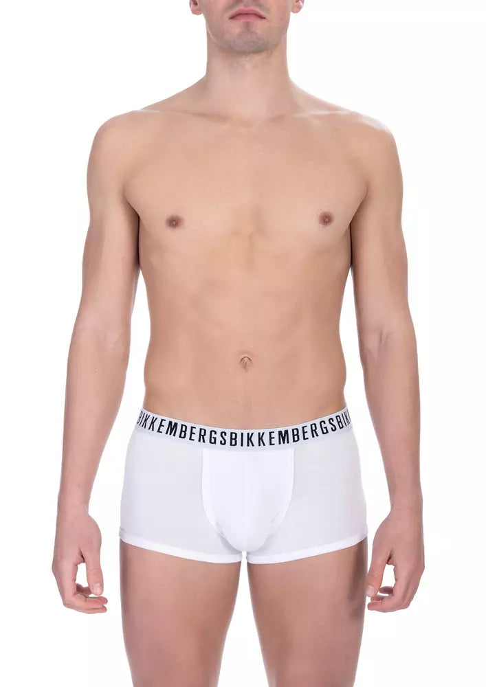 Bikkembergs White Cotton Men's Trunk
