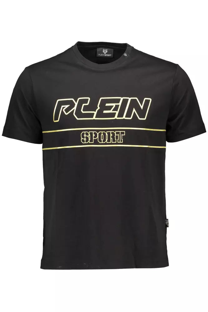 Plein Sport Black Cotton T-Shirt
