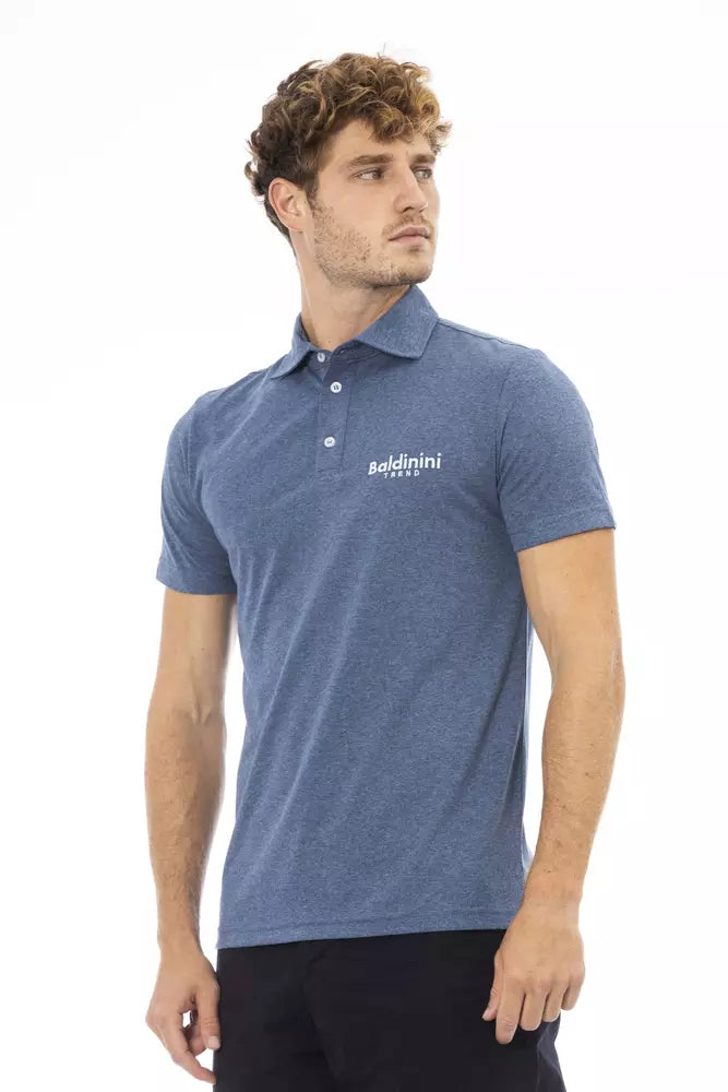 Baldinini Trend Blue Cotton Polo Shirt
