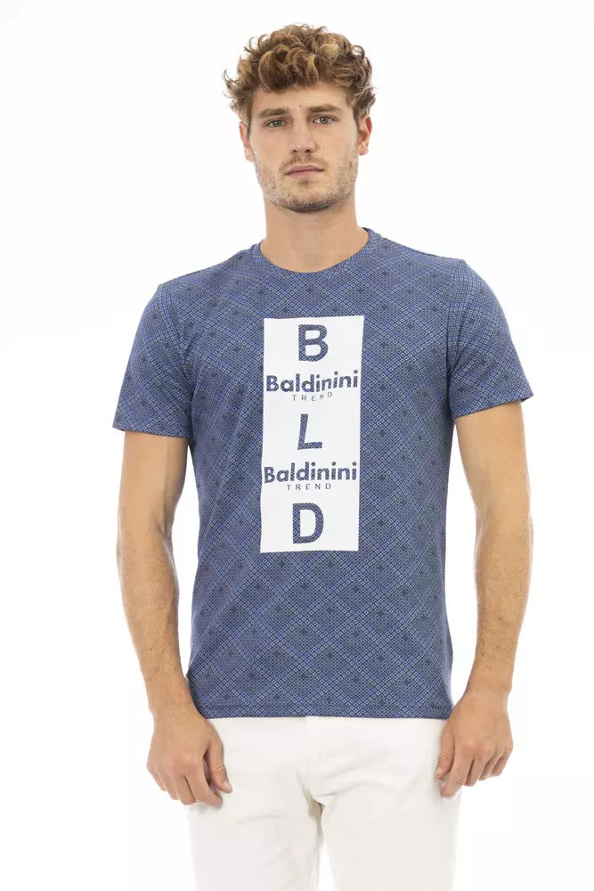 Baldinini Trend Blue Cotton T-Shirt