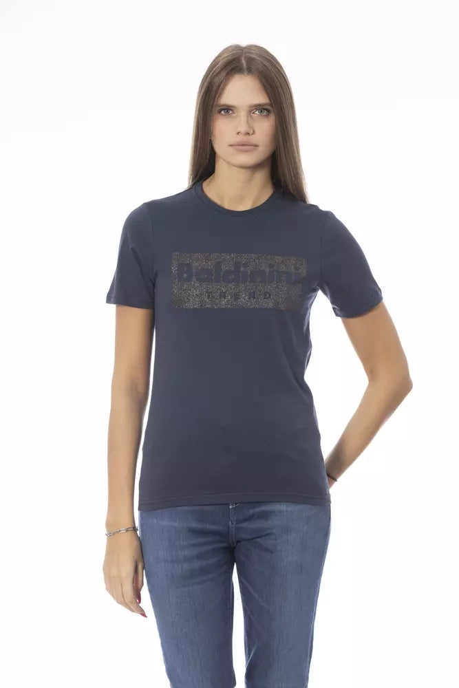 Baldinini Trend Blue Cotton T-Shirt