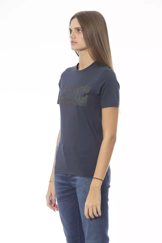 Baldinini Trend Blue Cotton T-Shirt