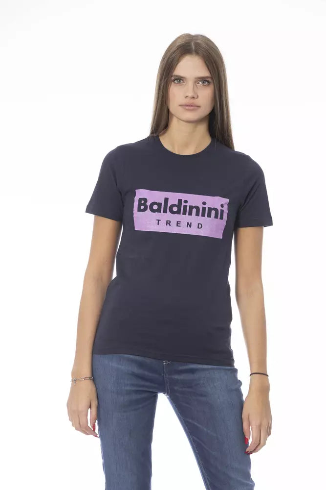 Baldinini Trend Blue Cotton T-Shirt