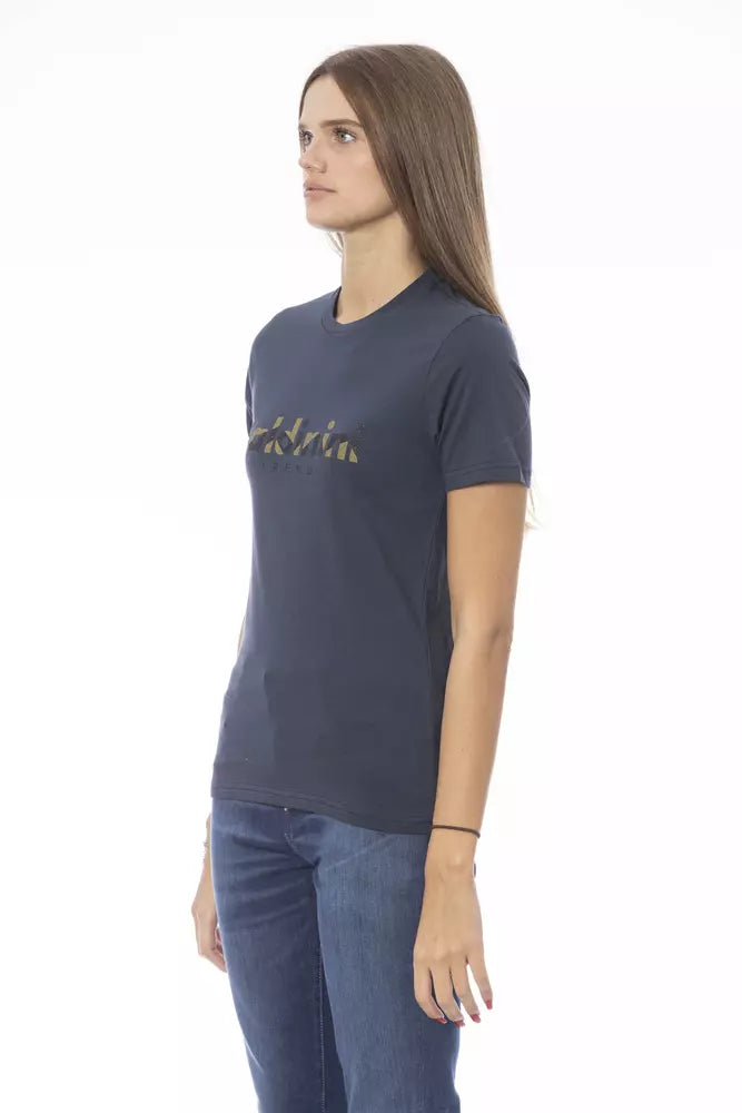 Baldinini Trend Blue Cotton T-Shirt