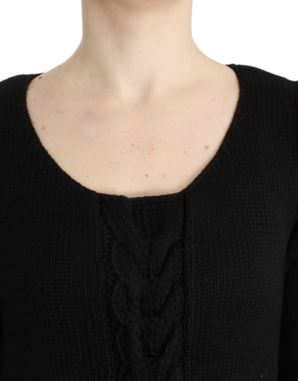 Cavalli Black knitted wool sweater