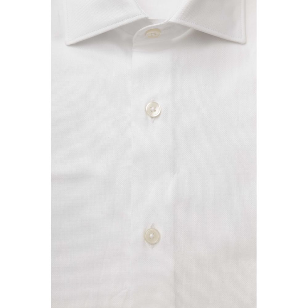 Bagutta White Cotton Shirt