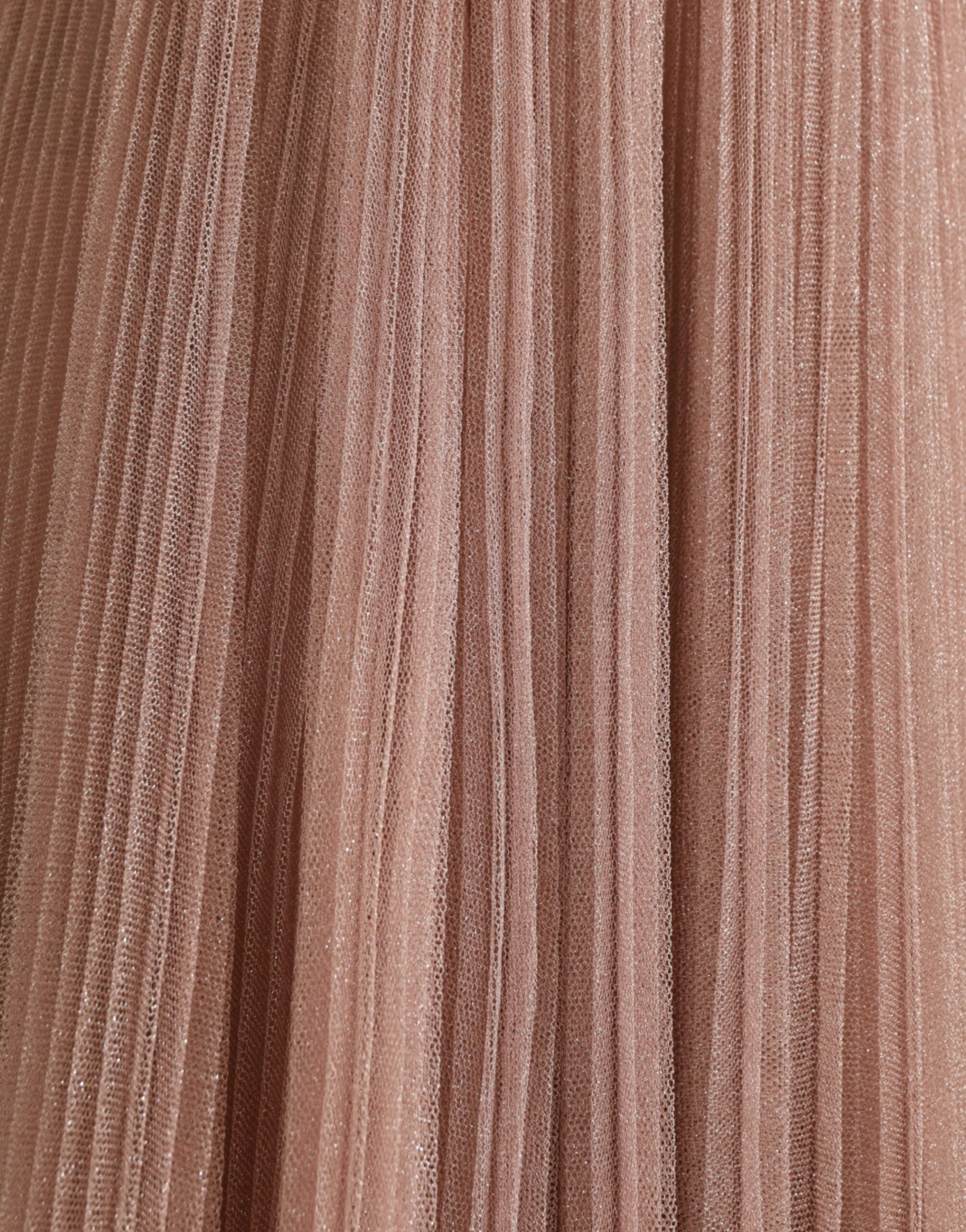 Dolce & Gabbana Light Lilac Pleated Lame Tulle One Shoulder Dress