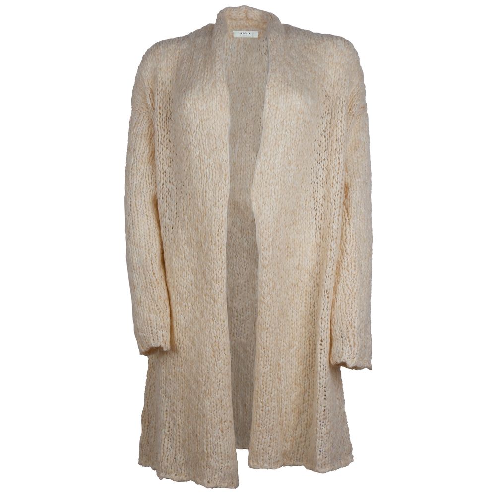 Alpha Studio Beige Marabou Dress