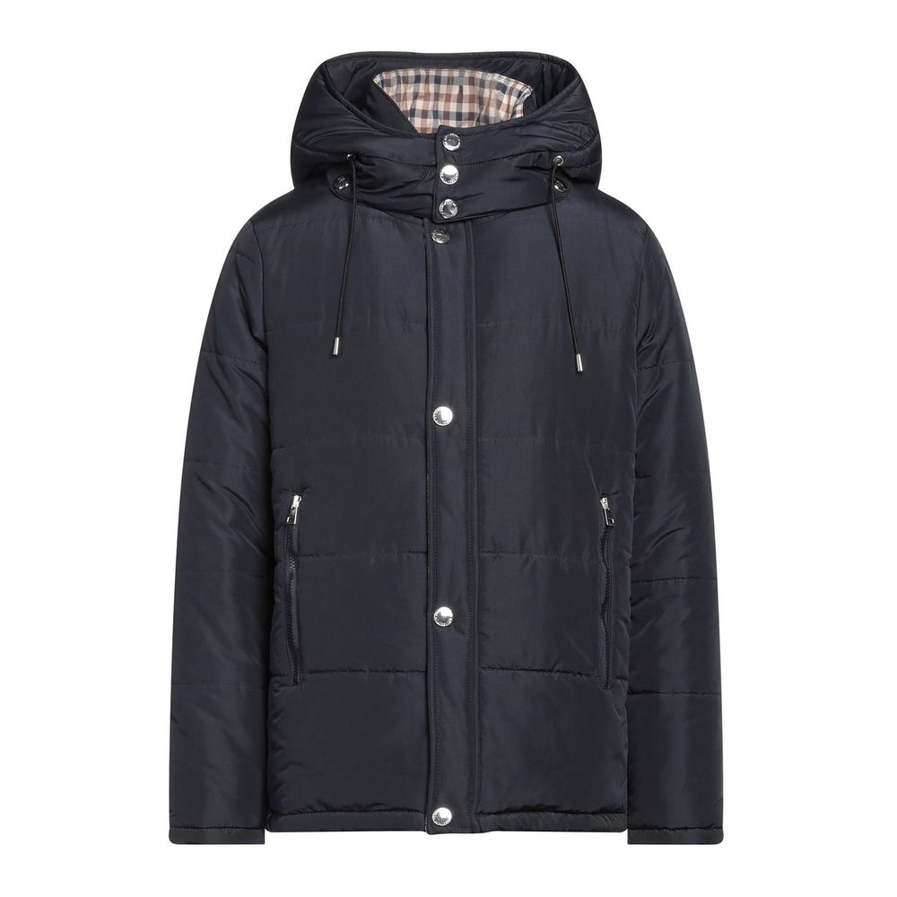 Aquascutum Blue Polyamide Men's Jacket