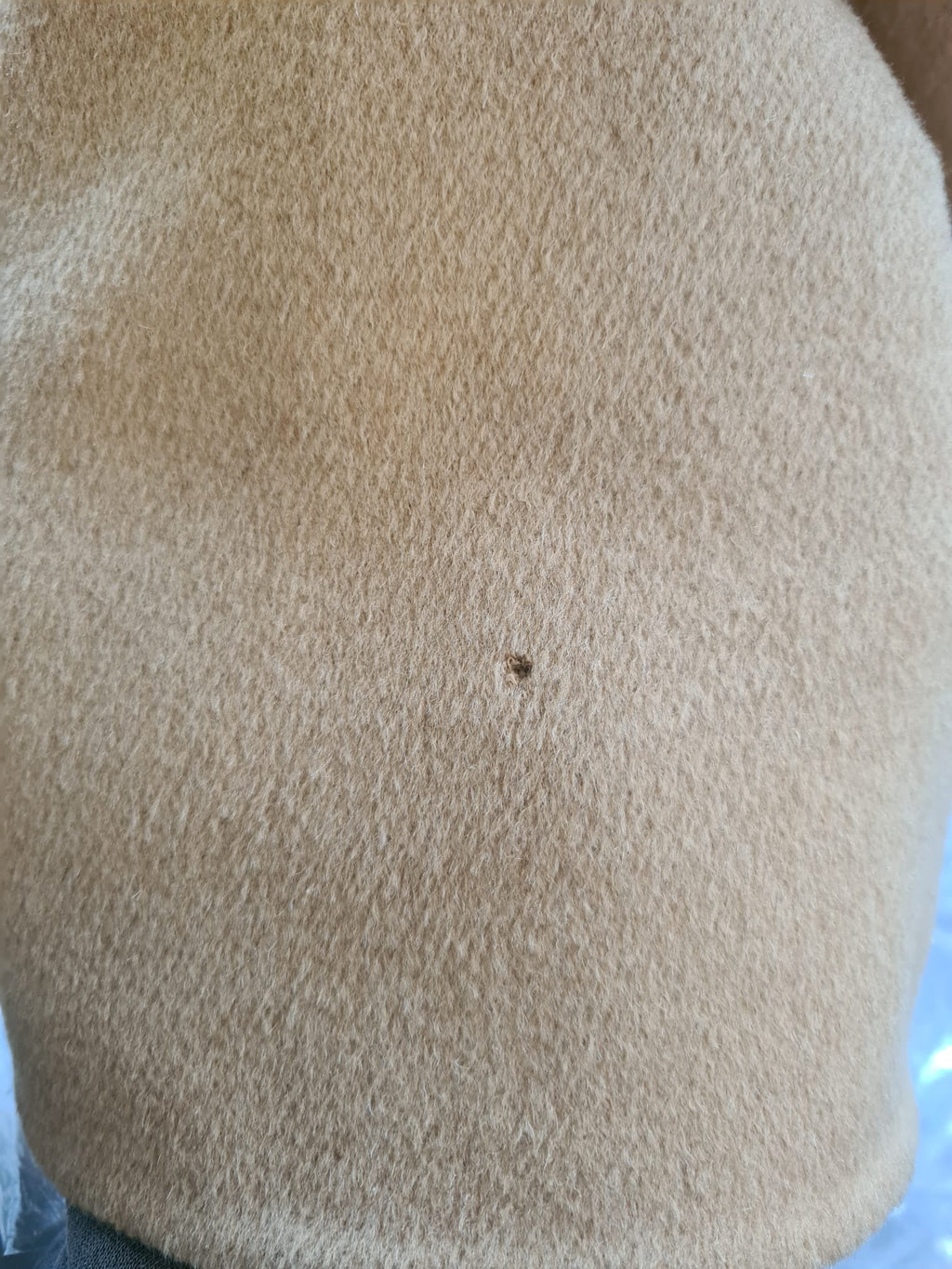 Dolce & Gabbana Beige Camel Skin Cashmere Shearling Overcoat Jacket