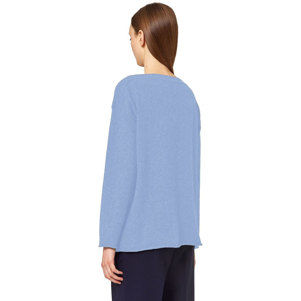 Alpha Studio Blue Cashmere Sweater