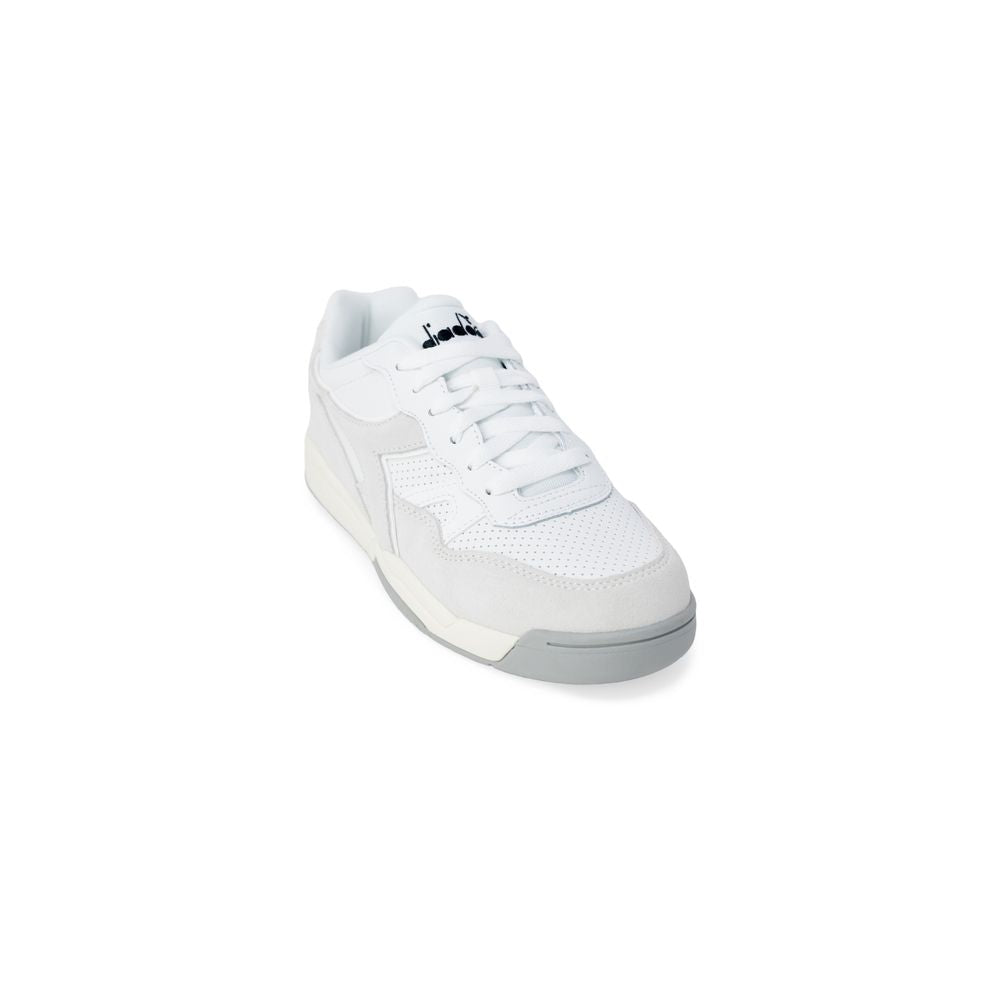 Diadora White Artificial Leather Athletic Sneakers