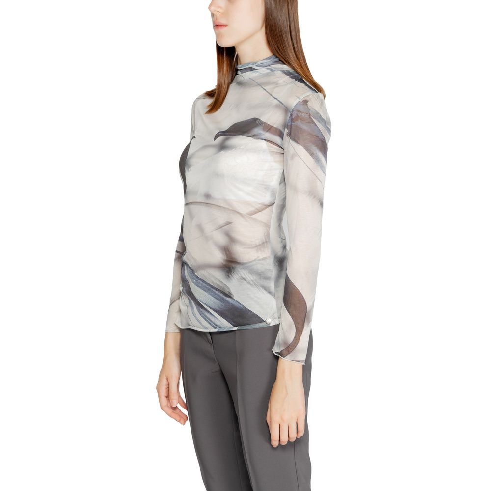 Rinascimento Gray Polyester Long Sleeve T-Shirt