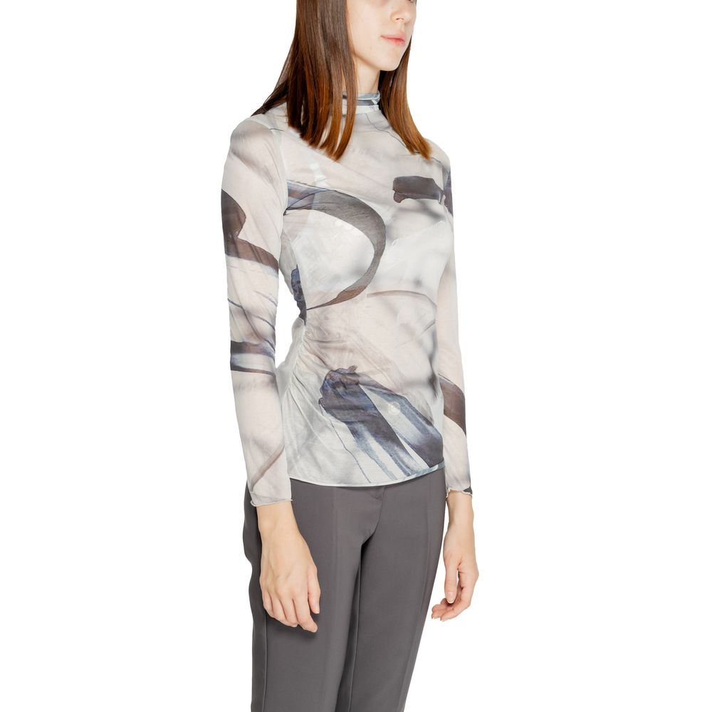 Rinascimento Gray Polyester Long Sleeve T-Shirt