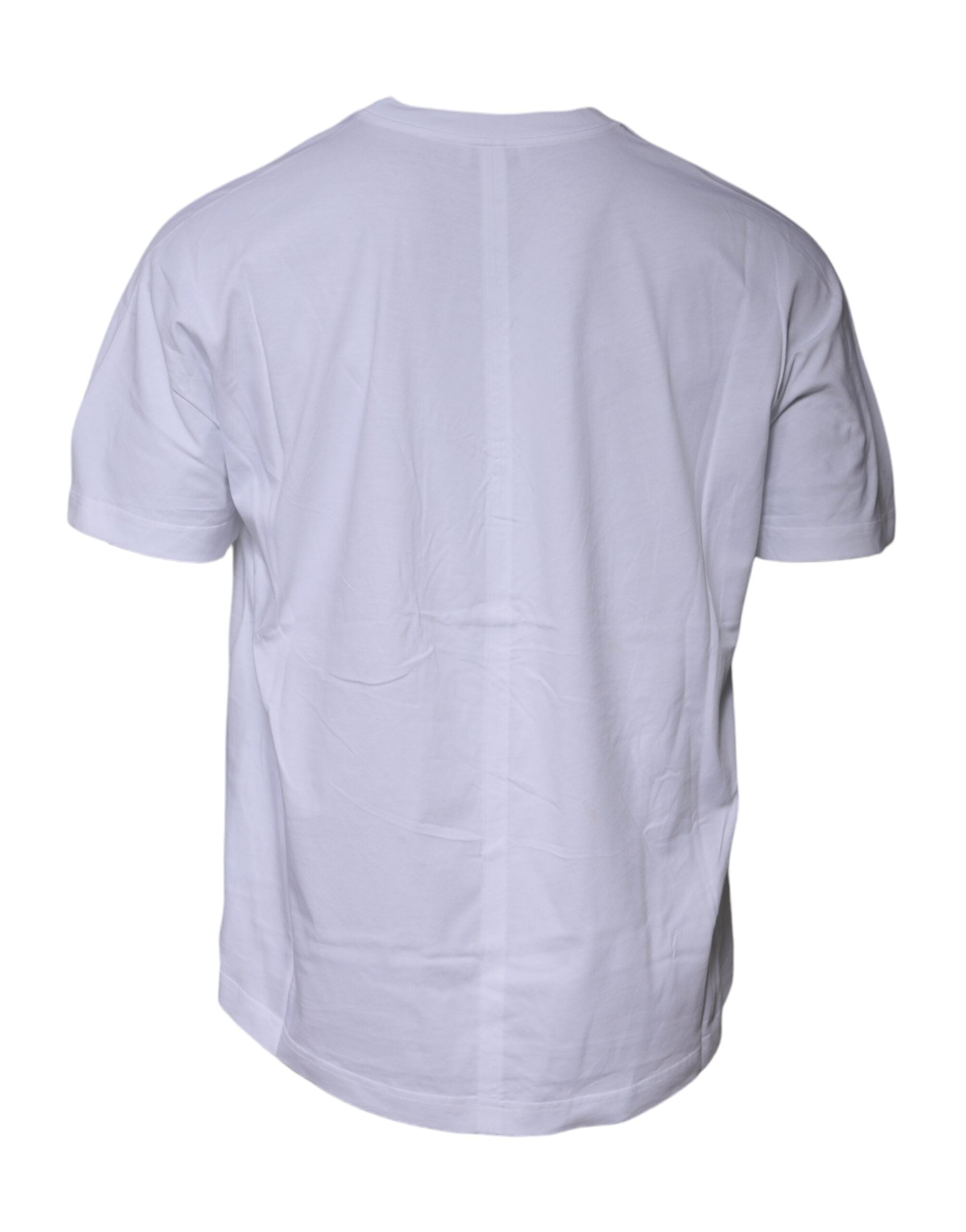 Balenciaga White Logo Cotton Jersey Crew Neck Short Sleeves T-shirt