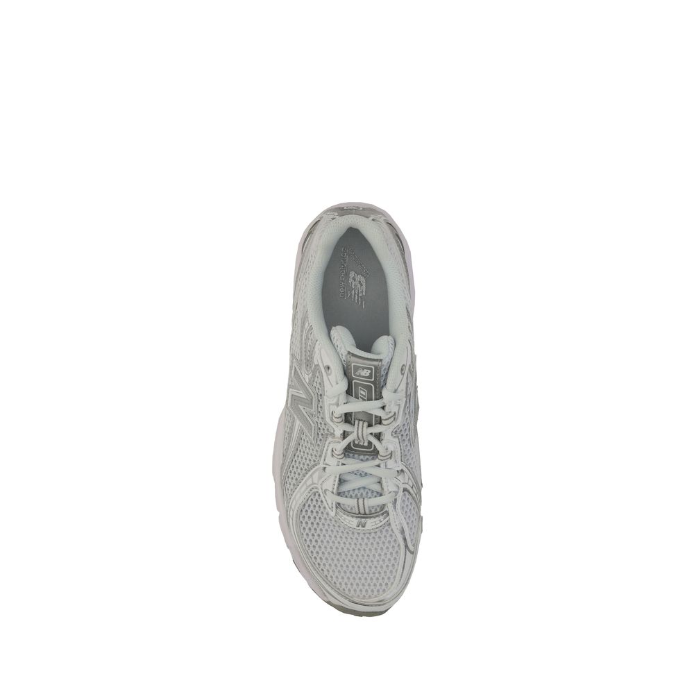 New Balance White Polyurethane Athletic Sneakers