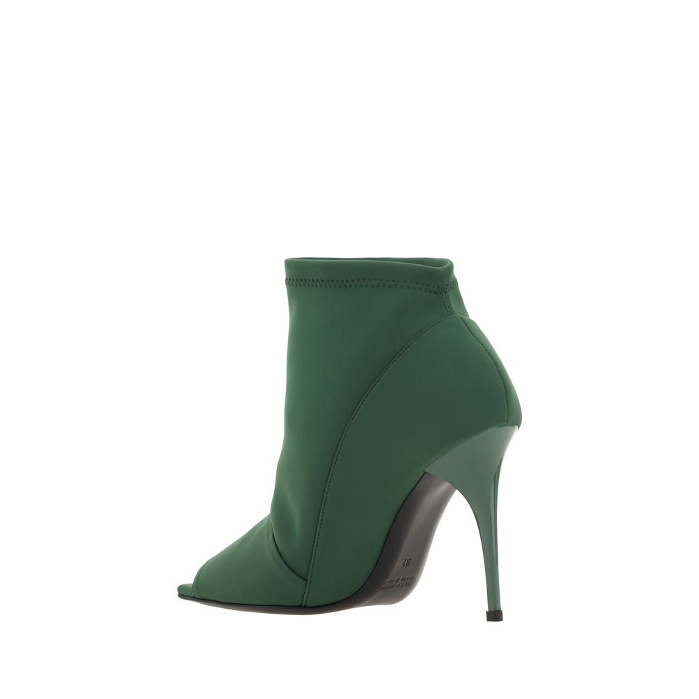 Bruno Frisoni Green Polyamide High Heel Pumps