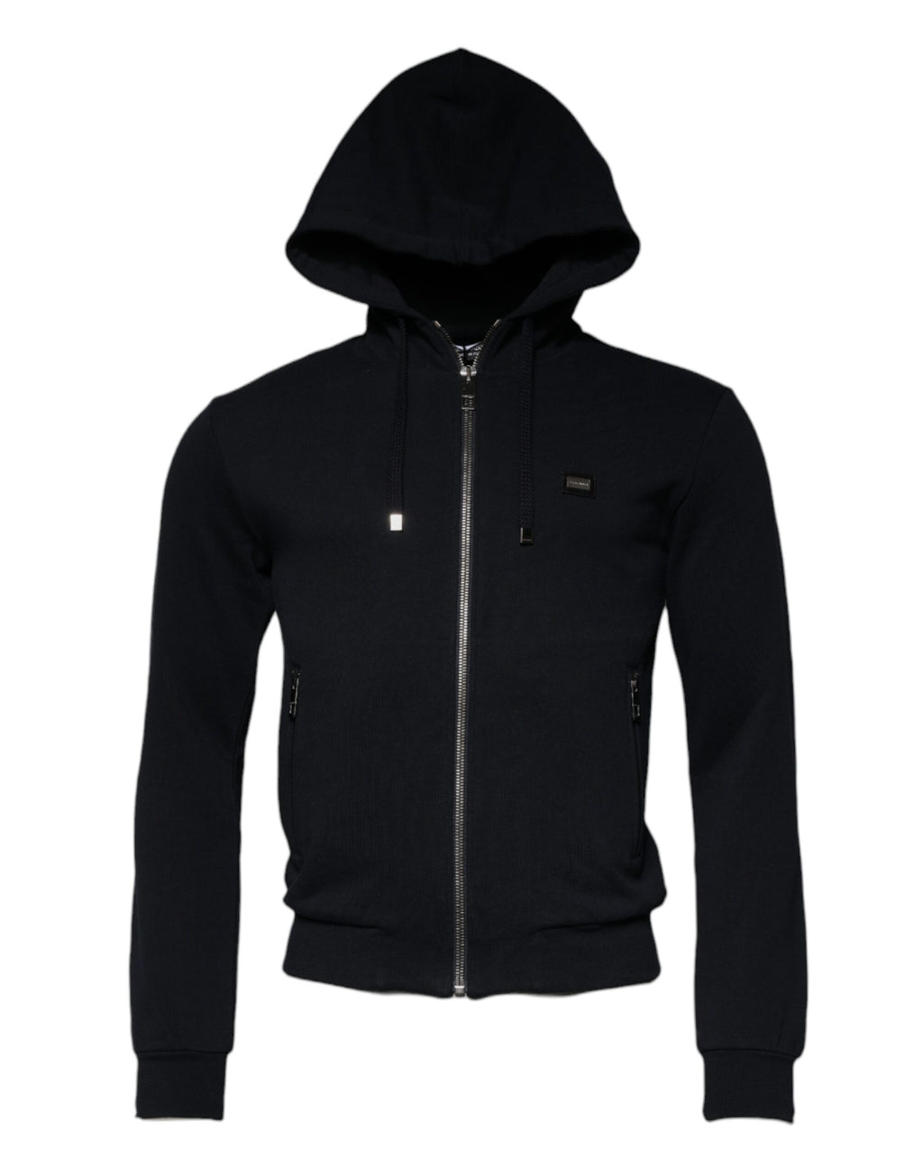 Blue Logo Full Zip Hooded Sweatshirt Sweater