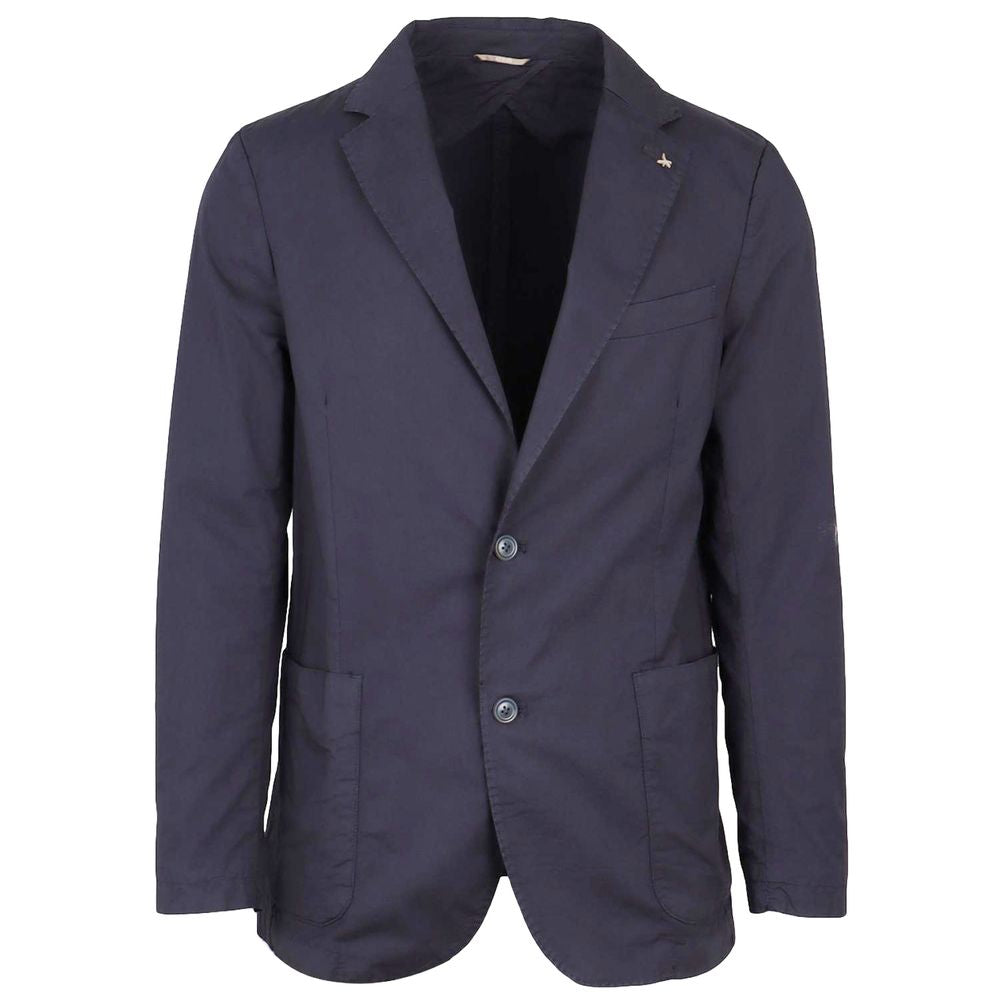 AT.P.CO Blue Cotton Men's Classic Jacket