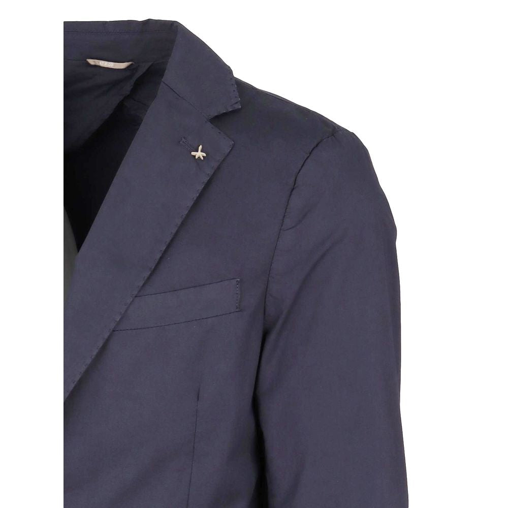 AT.P.CO Blue Cotton Men's Classic Jacket