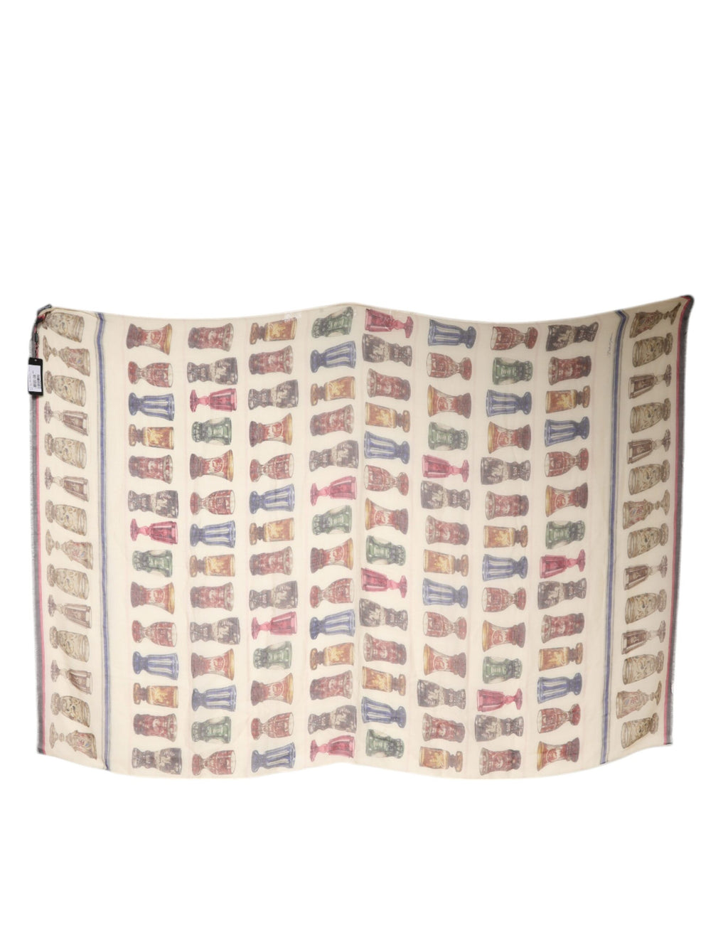 Multicolor Glass Cashmere Foulard Scarf