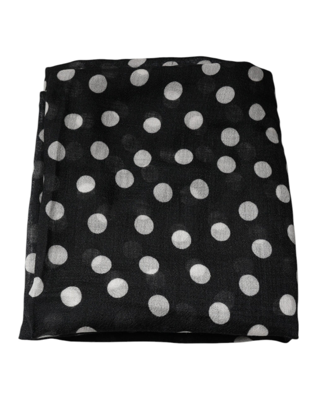 Black White Polka Dots Fringes Wrap Scarf